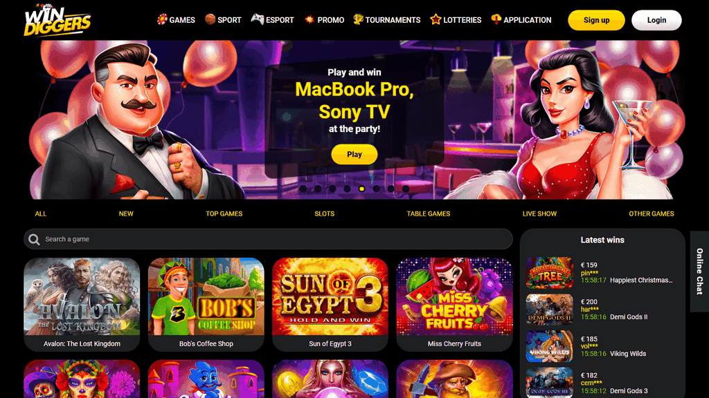 Win Diggers Casino Sister Sites